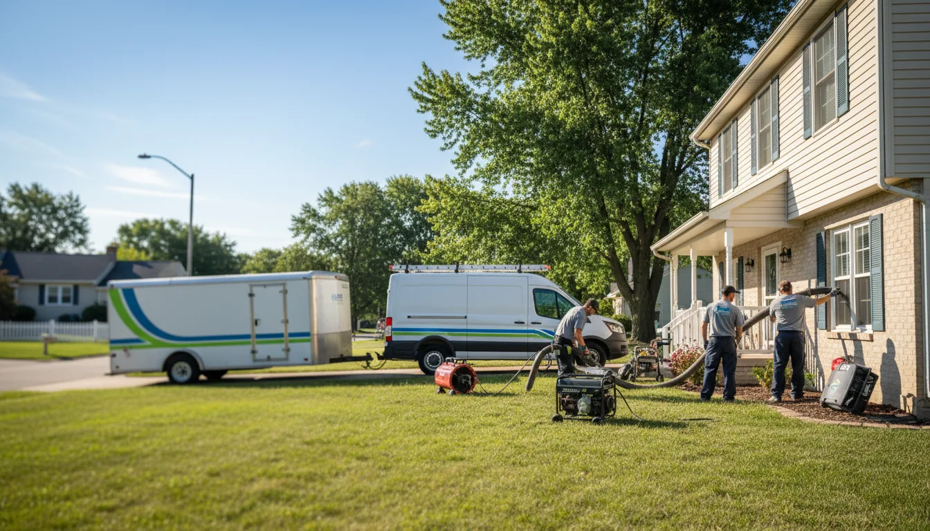 Flooded Basement Restoration And Cleanup With Repair in Collins, OH near me